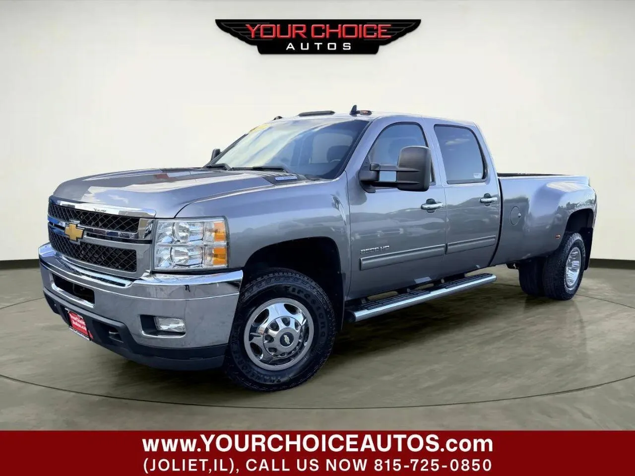 Gray 2012 Chevrolet Silverado 3500 HD LT for sale in Joliet, IL