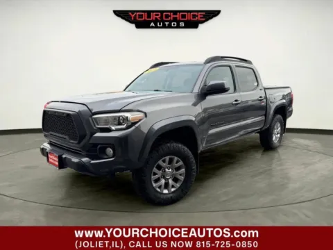 Black 2017 Toyota Tacoma SR5 V6 4x4 4dr Double Cab 5.0 ft SB for sale in Joliet, IL