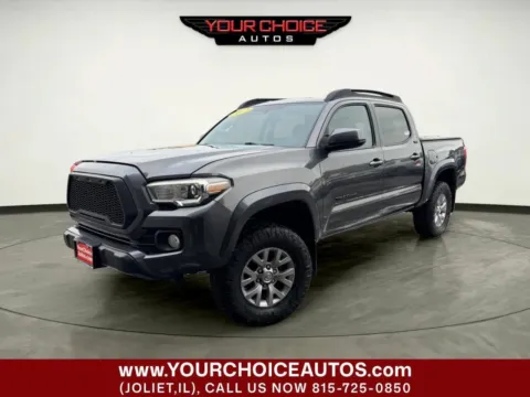 Black 2017 Toyota Tacoma SR5 V6 4x4 4dr Double Cab 5.0 ft SB for sale in Joliet, IL