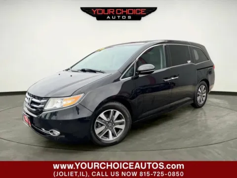 Black 2016 Honda Odyssey Touring 4dr Mini Van for sale in Joliet, IL