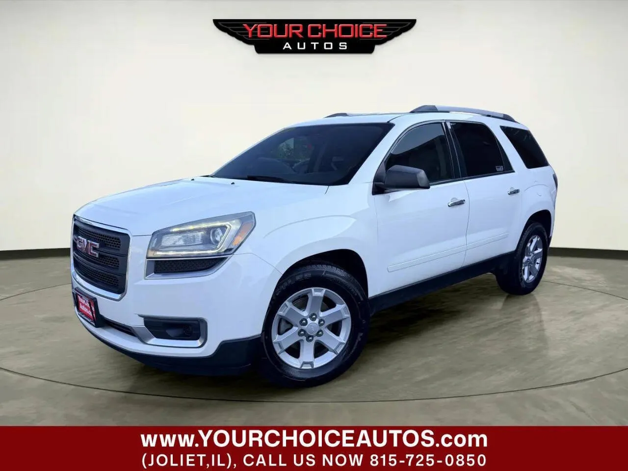 White 2015 GMC Acadia SLE for sale in Joliet, IL