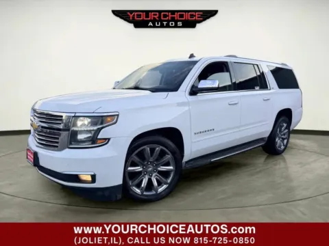 White 2015 Chevrolet Suburban LTZ for sale in Joliet, IL