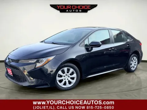 Black 2021 Toyota Corolla LE for sale in Joliet, IL