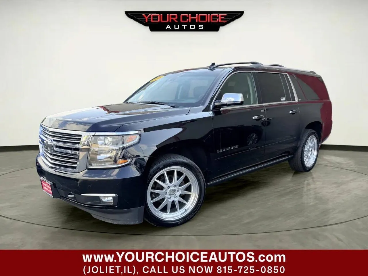 Black 2016 Chevrolet Suburban LTZ for sale in Joliet, IL
