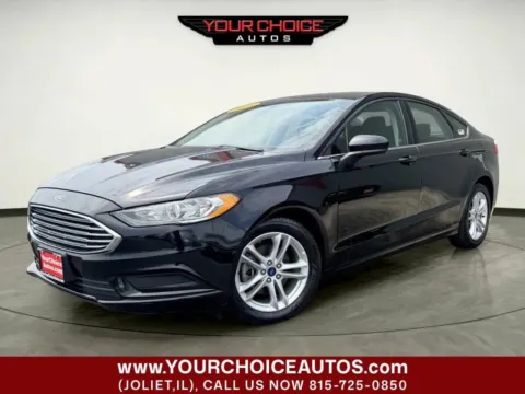 Black 2018 Ford Fusion SE for sale in Joliet, IL