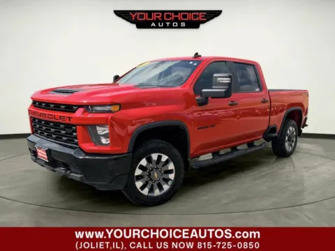 Red 2021 Chevrolet Silverado 2500 HD Custom for sale in Joliet, IL