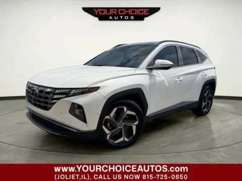 White 2022 Hyundai Tucson Limited for sale in Joliet, IL