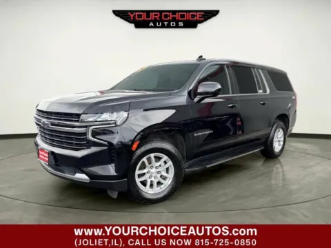 Black 2021 Chevrolet Suburban LT for sale in Joliet, IL