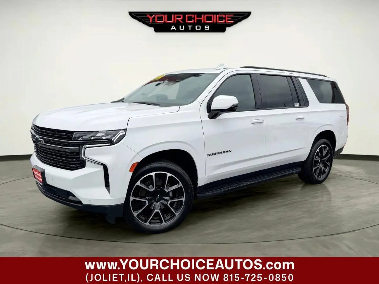 White 2022 Chevrolet Suburban RST for sale in Joliet, IL