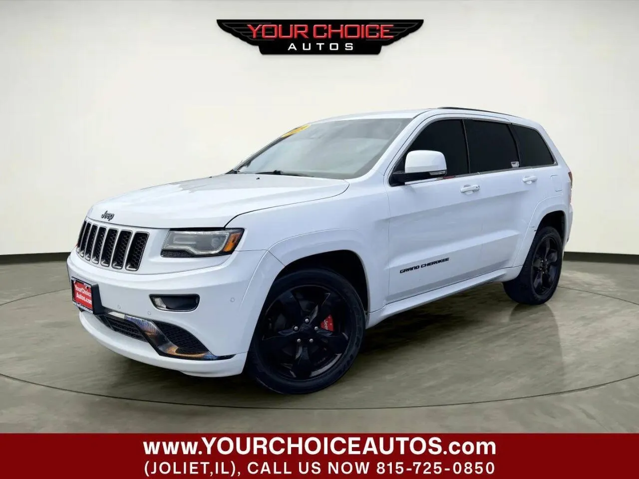 White 2016 Jeep Grand Cherokee High Altitude for sale in Joliet, IL
