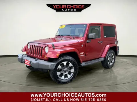 Red 2012 Jeep Wrangler Sahara for sale in Joliet, IL