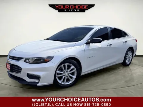 White 2016 Chevrolet Malibu LT for sale in Joliet, IL