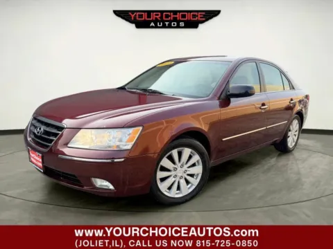 Red 2009 Hyundai Sonata Limited for sale in Joliet, IL