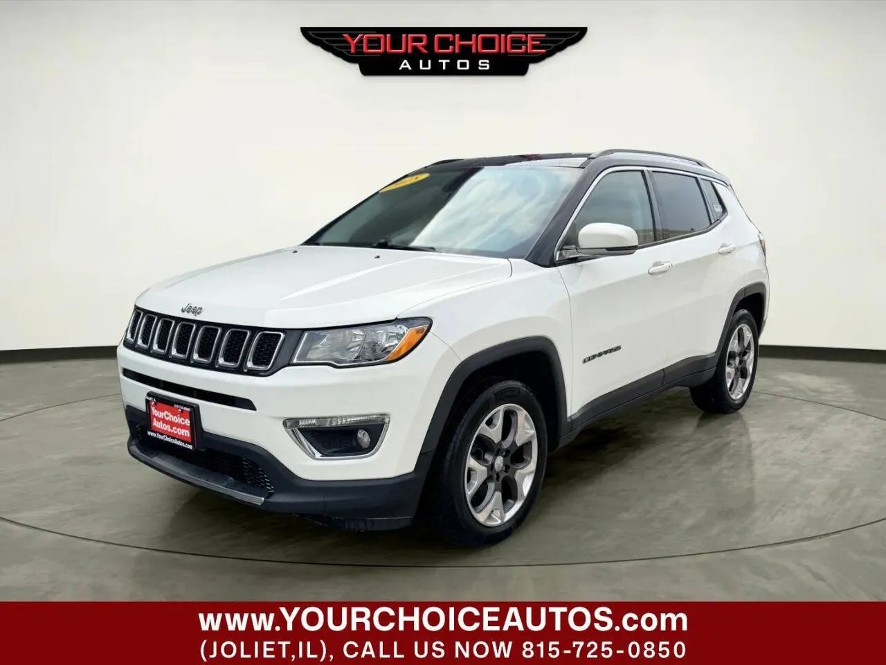 White 2018 Jeep Compass Limited for sale in Joliet, IL