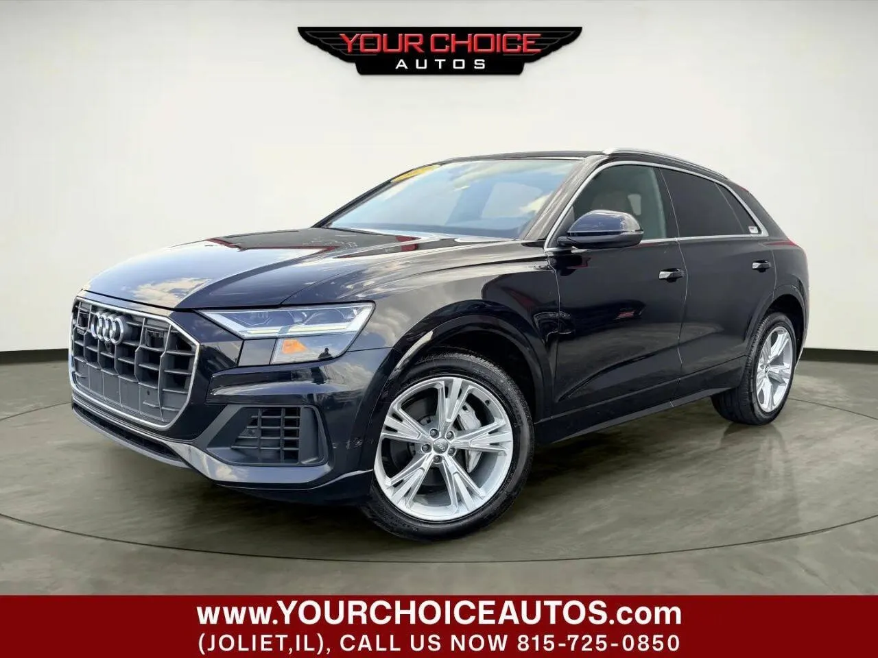 Black 2019 Audi Q8 Premium Plus for sale in Joliet, IL
