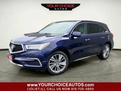 Blue 2018 Acura MDX w/Technology Pkg for sale in Joliet, IL