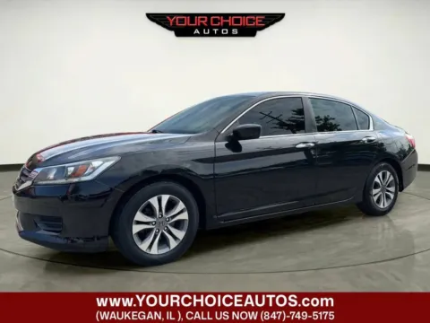 Black 2015 Honda Accord Sedan LX for sale in Joliet, IL