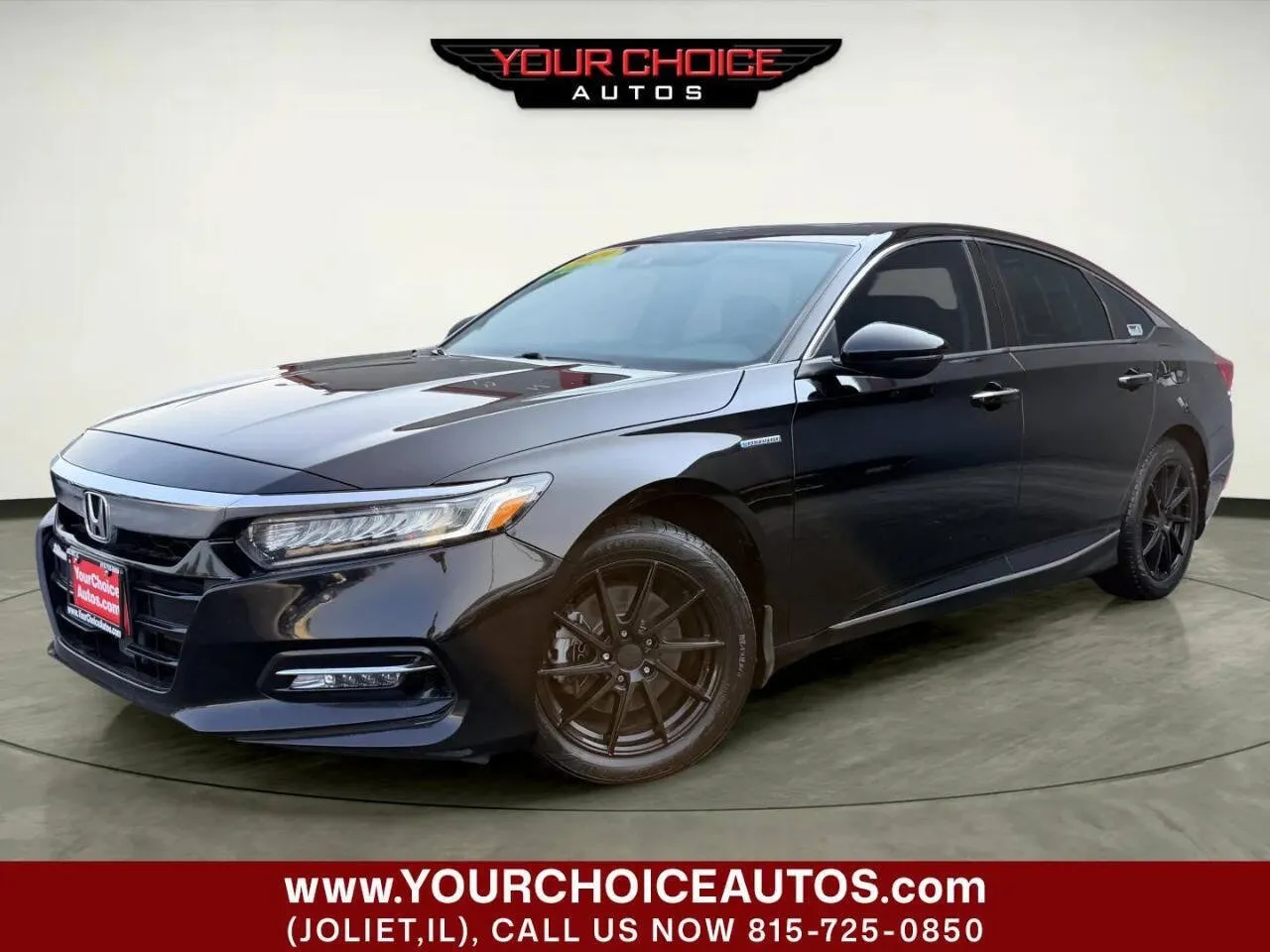 Black 2019 Honda Accord Hybrid Touring for sale in Joliet, IL