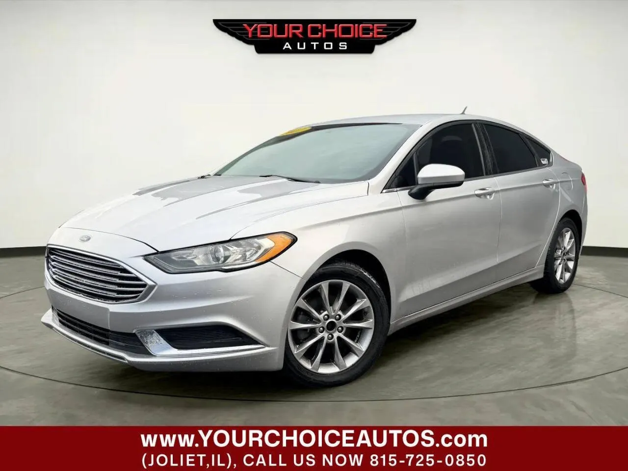 Silver 2017 Ford Fusion SE for sale in Joliet, IL