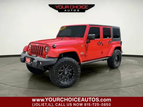 Red 2014 Jeep Wrangler Unlimited Freedom Edition for sale in Joliet, IL