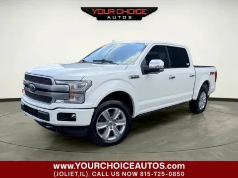 Black 2020 Ford F-150 Platinum 4x4 4dr SuperCrew 5.5 ft. SB for sale in Joliet, IL