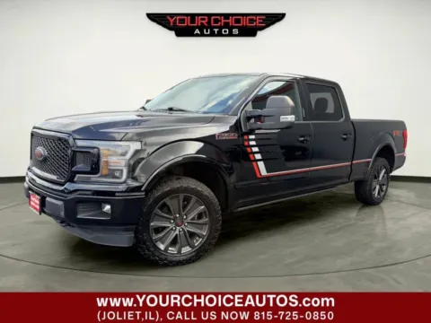 Black 2018 Ford F-150 Lariat 4x4 4dr SuperCrew 6.5 ft. SB for sale in Joliet, IL