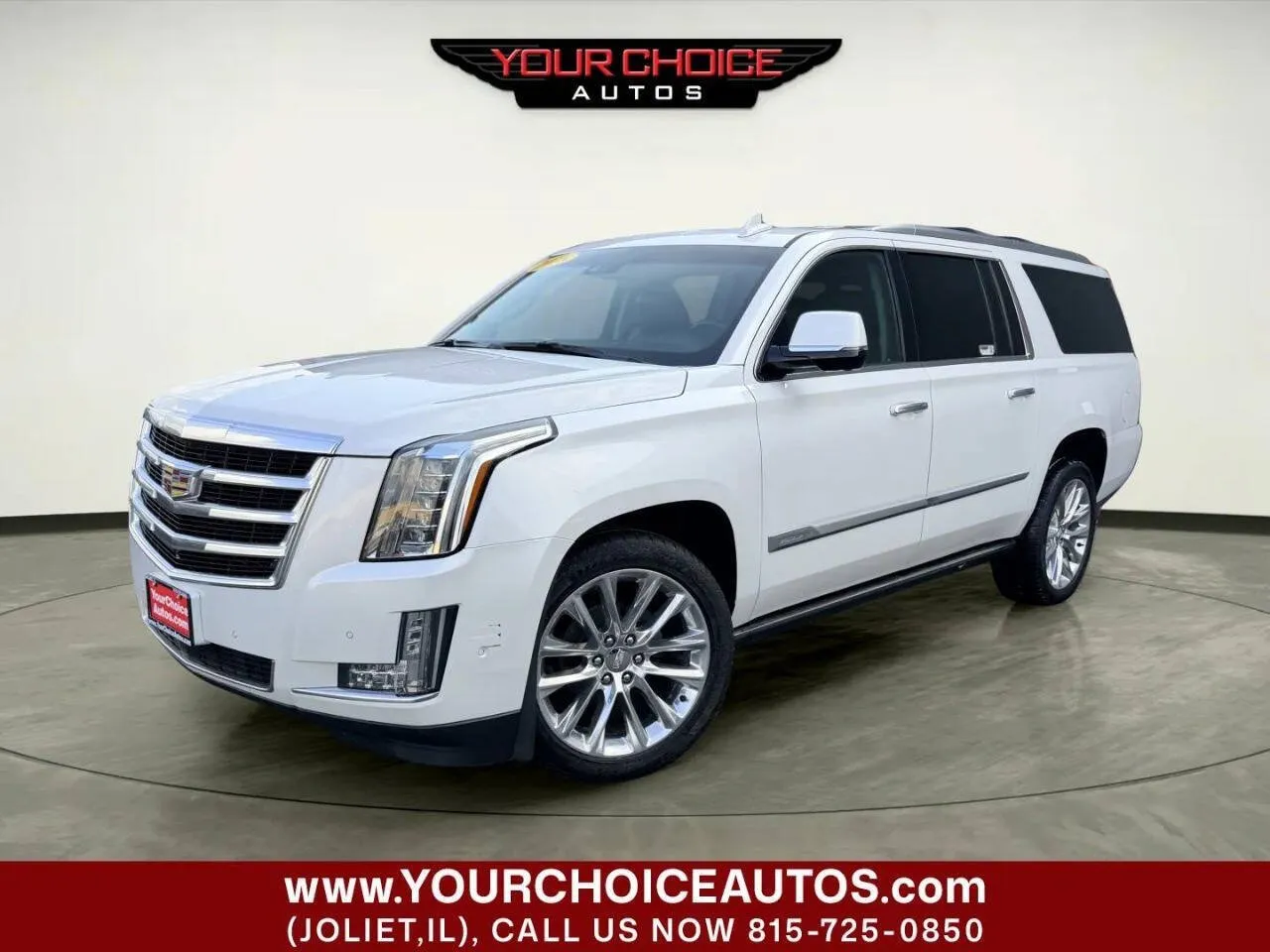White 2018 Cadillac Escalade ESV Premium Luxury for sale in Joliet, IL