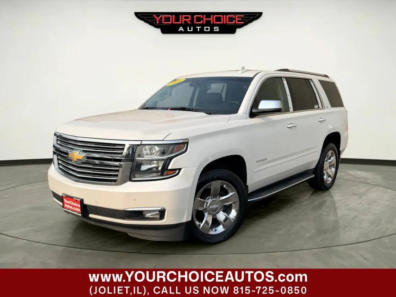 White 2016 Chevrolet Tahoe LTZ for sale in Joliet, IL