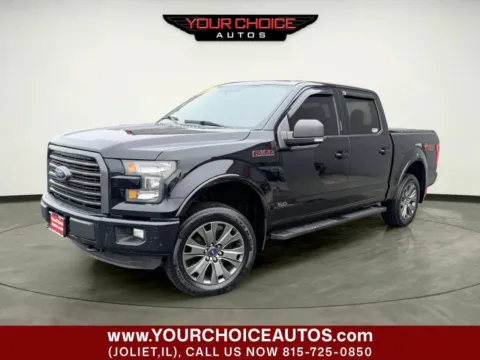 Black 2016 Ford F-150 XLT 4x4 4dr SuperCrew 5.5 ft. SB for sale in Joliet, IL