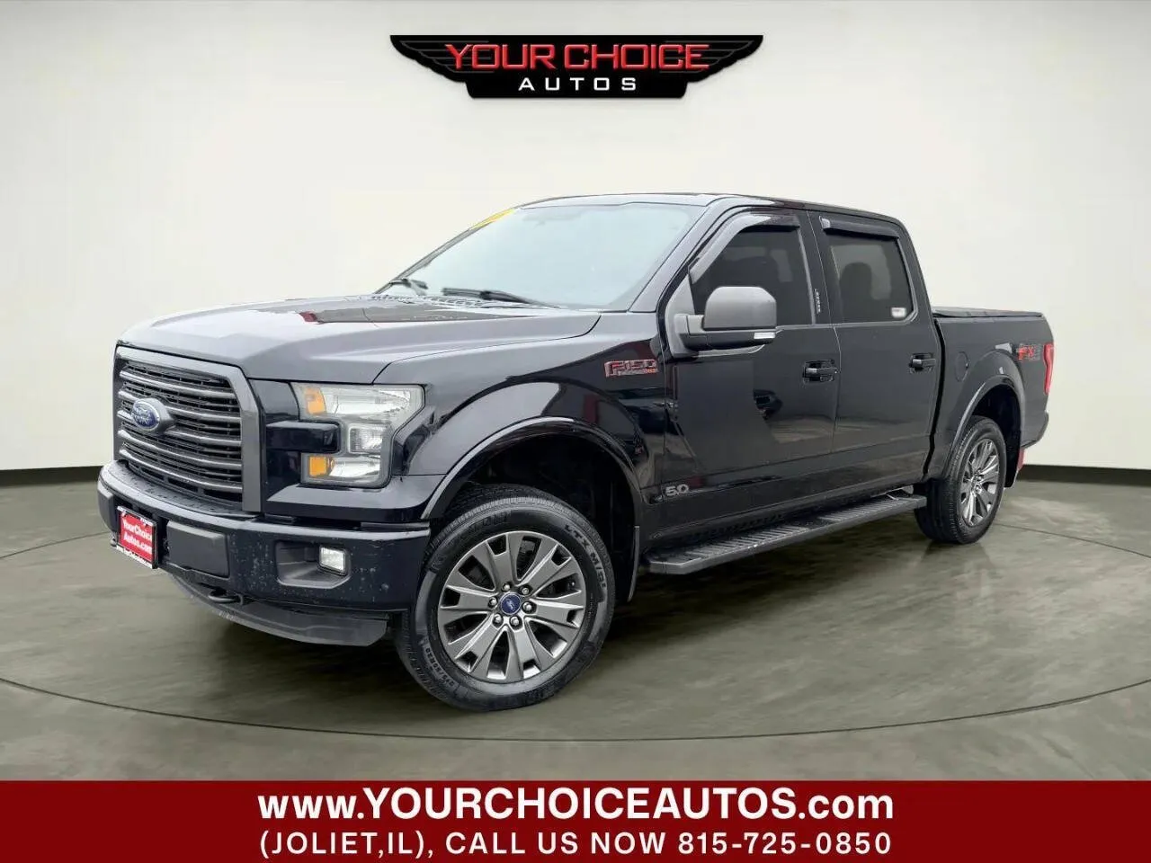 Black 2016 Ford F-150 XLT 4x4 4dr SuperCrew 5.5 ft. SB for sale in Joliet, IL