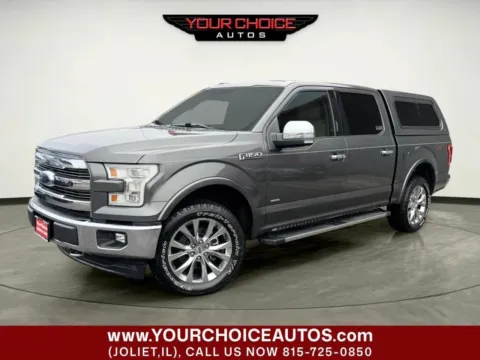 Gray 2017 Ford F-150 Lariat 4x4 4dr SuperCrew 5.5 ft. SB for sale in Joliet, IL
