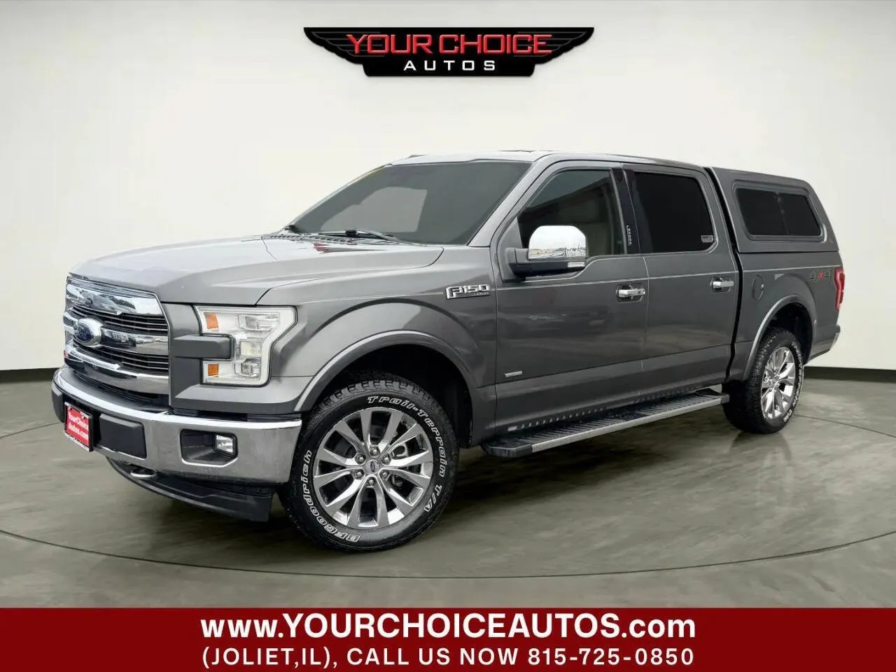 Gray 2017 Ford F-150 Lariat 4x4 4dr SuperCrew 5.5 ft. SB for sale in Joliet, IL