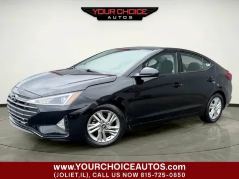 Black 2019 Hyundai Elantra SEL for sale in Joliet, IL