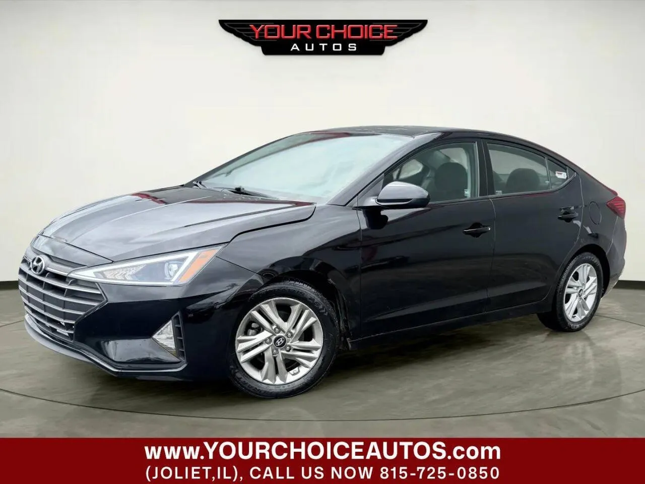Black 2019 Hyundai Elantra SEL for sale in Joliet, IL