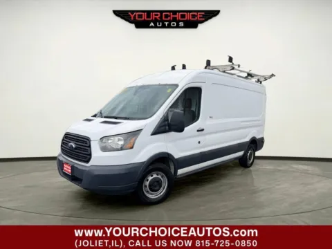 White 2016 Ford Transit Cargo Van 250 3dr LWB Medium Roof Cargo Van w/Sliding Passenger Side Door for sale in Joliet, IL