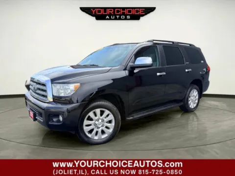Black 2012 Toyota Sequoia Platinum for sale in Joliet, IL