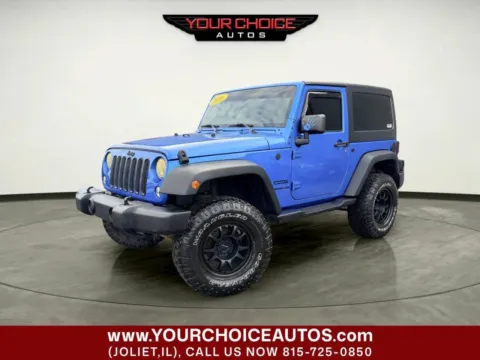 Blue 2016 Jeep Wrangler Sport for sale in Joliet, IL
