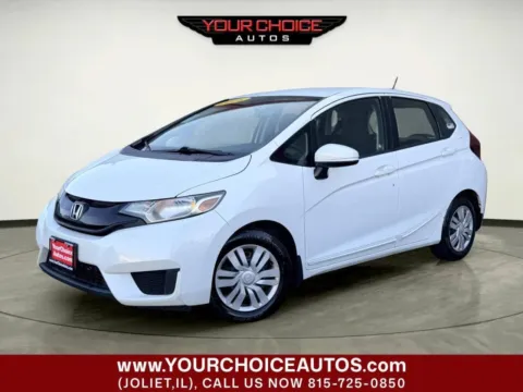 White 2016 Honda Fit LX for sale in Joliet, IL