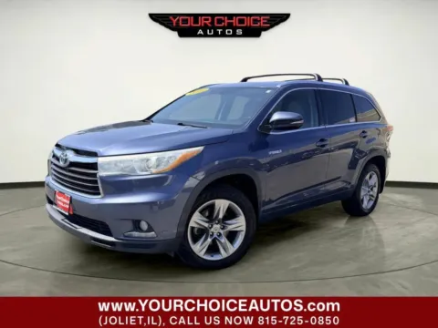 Blue 2014 Toyota Highlander Hybrid Limited AWD 4dr SUV for sale in Joliet, IL