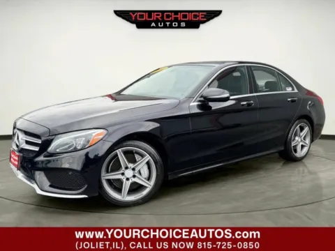 Black 2016 Mercedes-Benz C-Class C 300 4MATIC AWD 4dr Sedan for sale in Joliet, IL