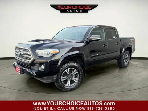 Black 2017 Toyota Tacoma TRD Off Road 4x4 4dr Double Cab 5.0 ft SB 6A for sale in Joliet, IL