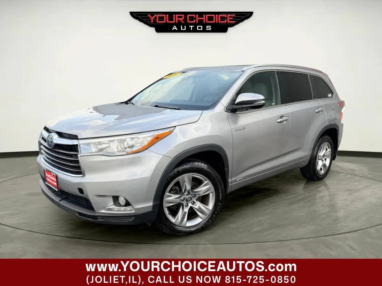 Silver 2016 Toyota Highlander Hybrid Limited AWD 4dr SUV for sale in Joliet, IL