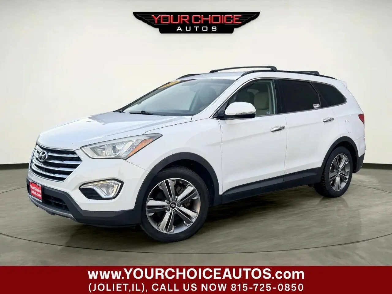 White 2013 Hyundai Santa Fe Limited for sale in Joliet, IL