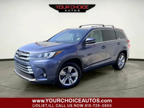 Blue 2019 Toyota Highlander Limited AWD 4dr SUV for sale in Joliet, IL