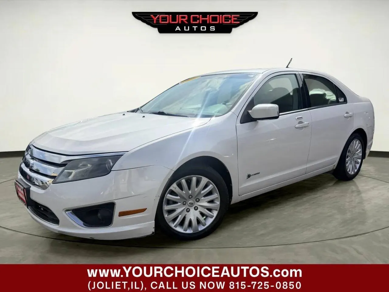 White 2010 Ford Fusion Hybrid for sale in Joliet, IL