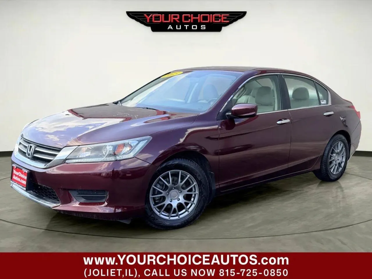 Red 2015 Honda Accord Sedan LX for sale in Joliet, IL
