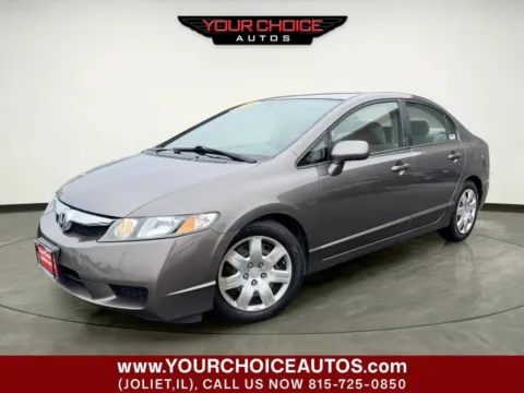Gray 2009 Honda Civic Sdn LX for sale in Joliet, IL