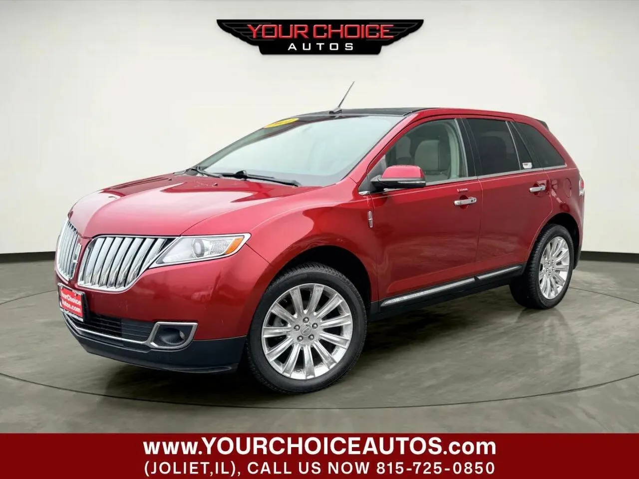 Red 2014 Lincoln MKX Base AWD 4dr SUV for sale in Joliet, IL
