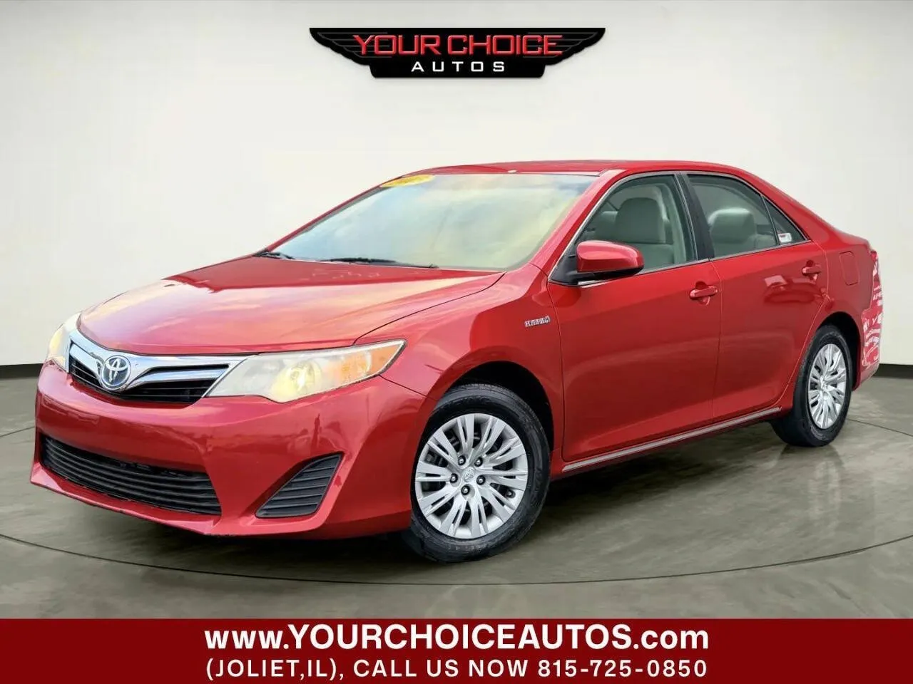 Red 2013 Toyota Camry Hybrid LE 4dr Sedan for sale in Joliet, IL