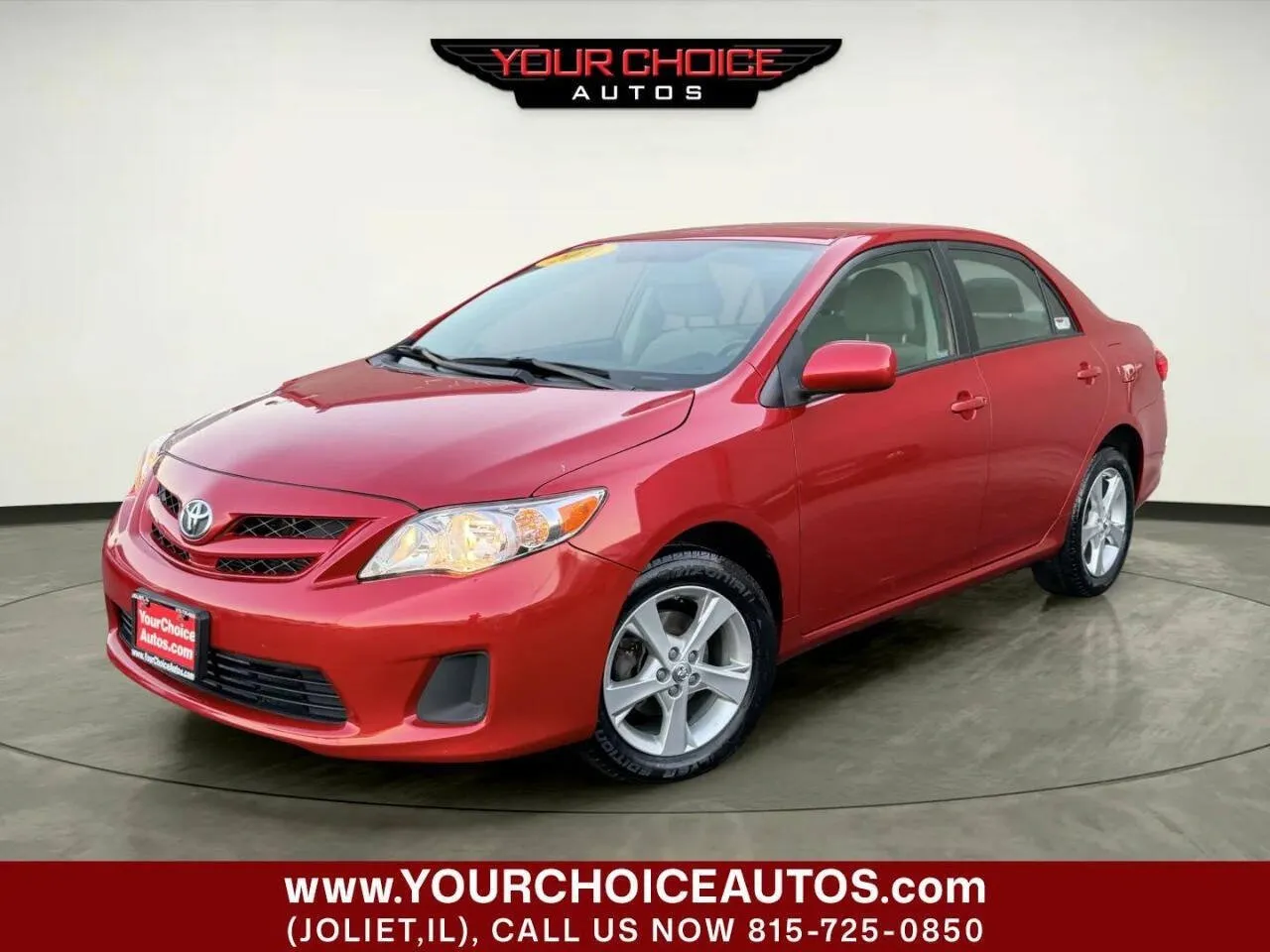 Red 2011 Toyota Corolla LE 4dr Sedan 4A for sale in Joliet, IL